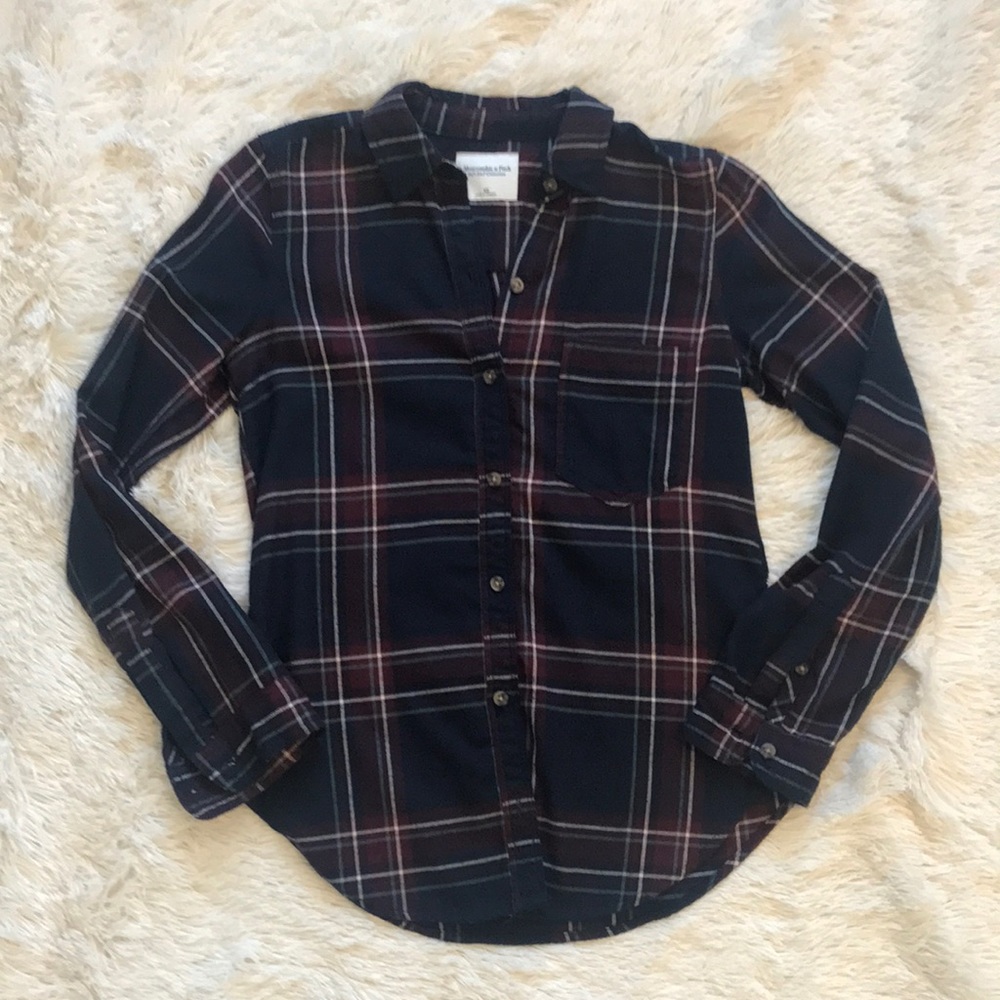 Abercrombie & Fitch plaid flannel shirt